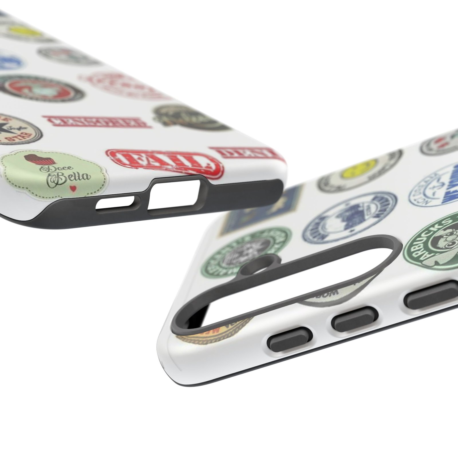 Vintage Patch Phone Case, Tough Cases, Retro Design, Unique Gifts for Coffee Lovers, Fun Cell Phone Cover, Hipster Accessory - Image 166