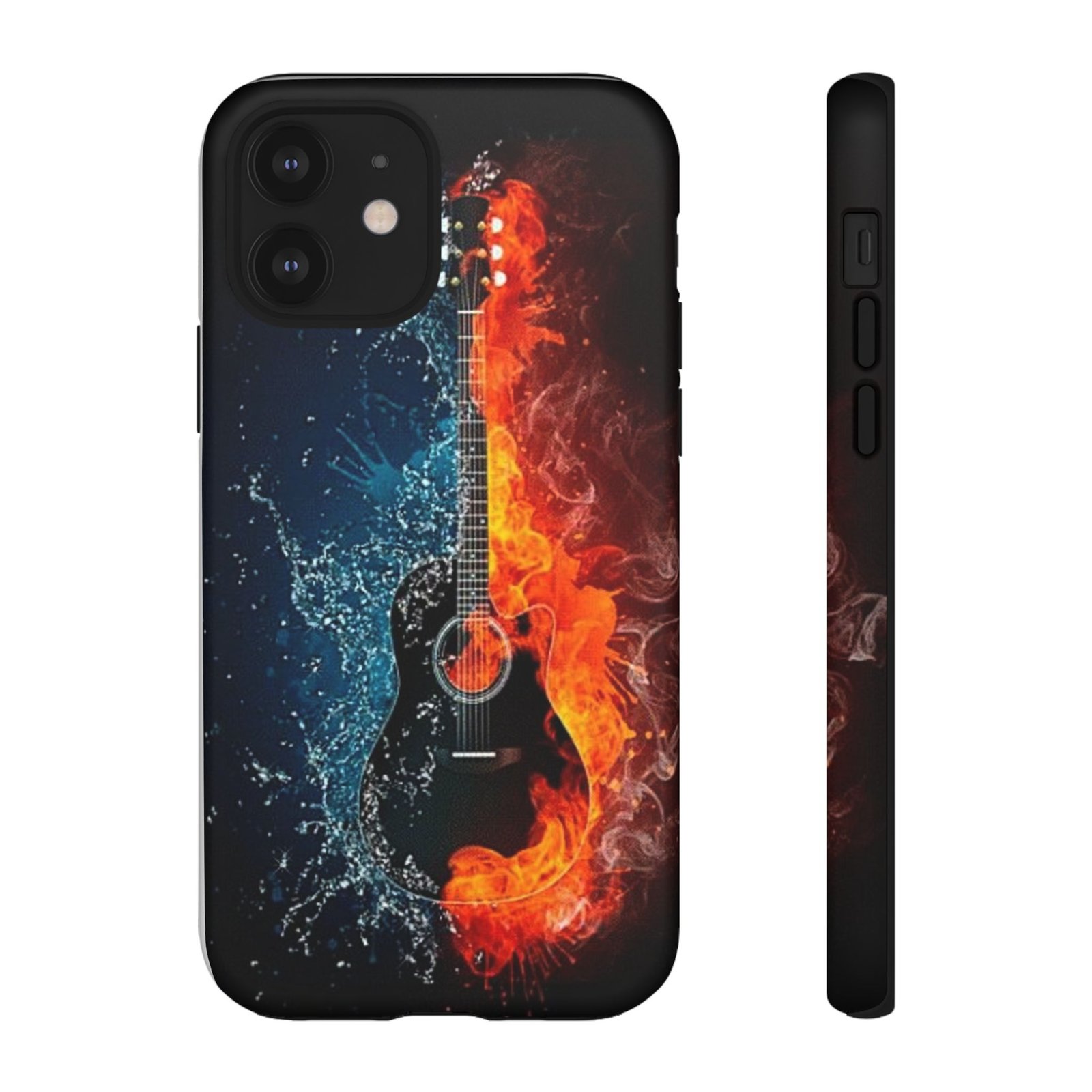 Fiery Guitar Phone Case - Artistic Protector, Music Lover Gift, Vibrant Accessory for Artists and Musicians, Personalized Tech Item, Unique - Image 4
