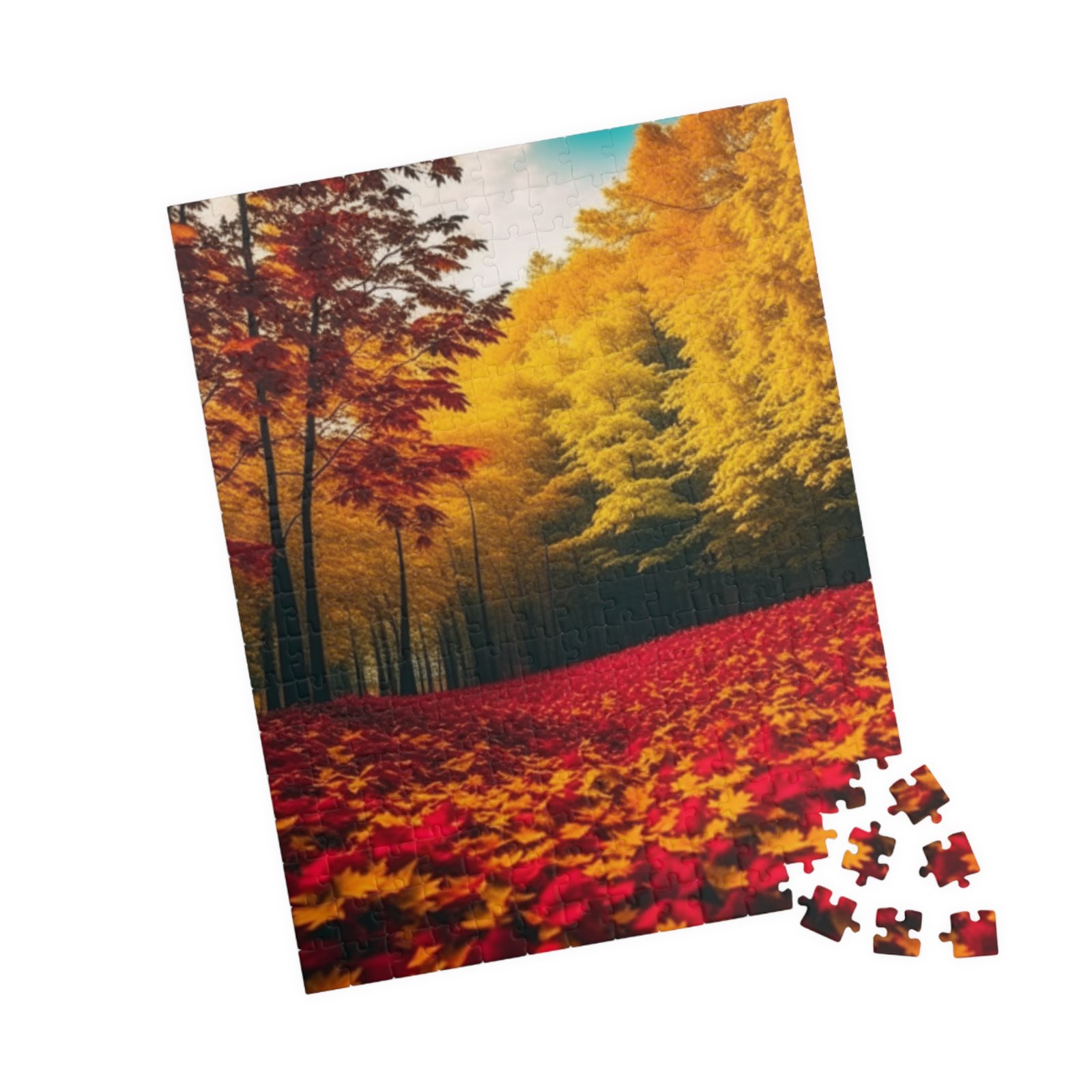 Autumn Forest Puzzle (110, 252, 520, 1014-piece) - Cozy Vibes, Great Gift for Nature Lovers, Relaxation, Family Time, Fall Decor - Image 5