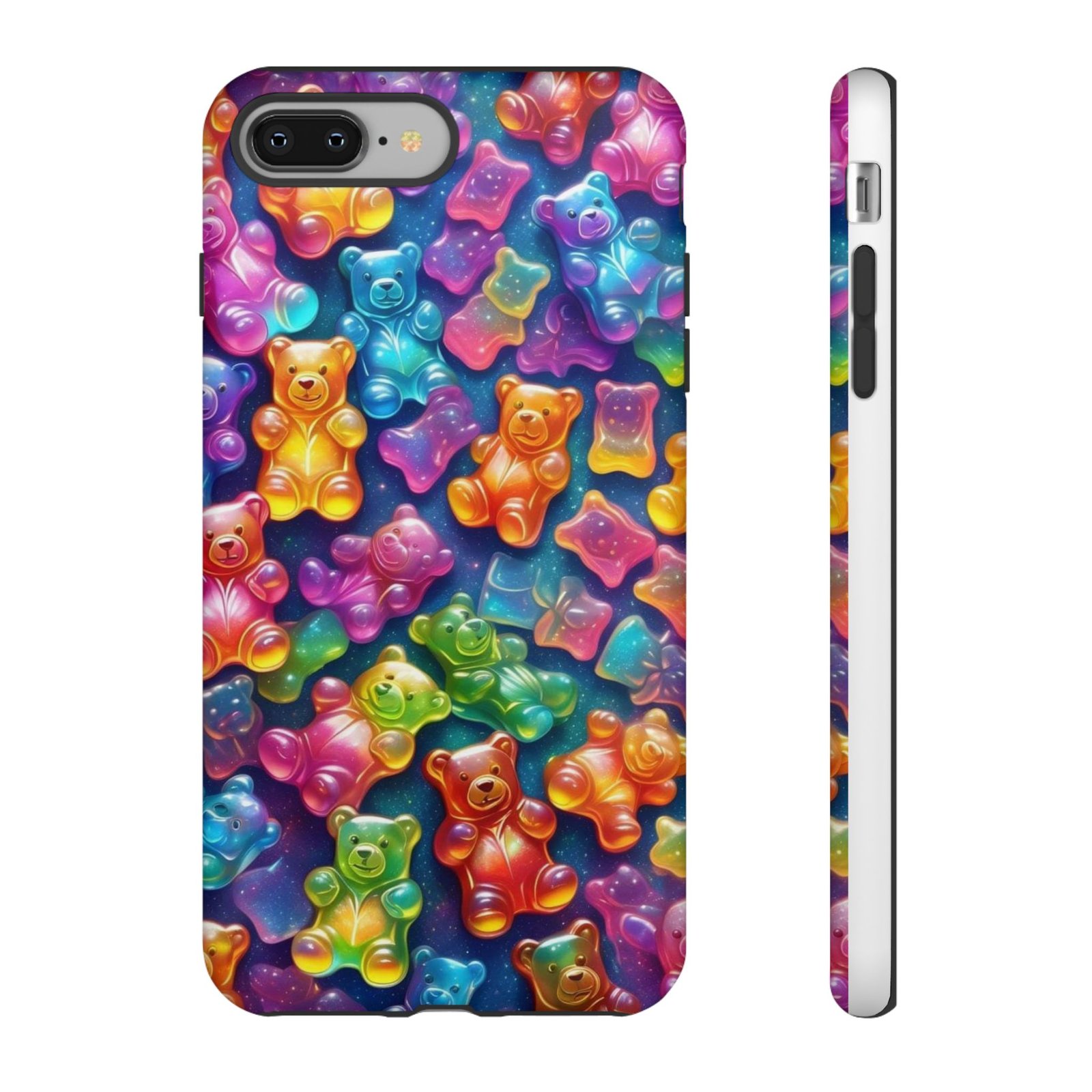 Colorful Bear Phone Case, Cute Bear Design, Animal Lover Gift, Fun Accessories, Birthday Gift, Tough Phone Cover - Image 4