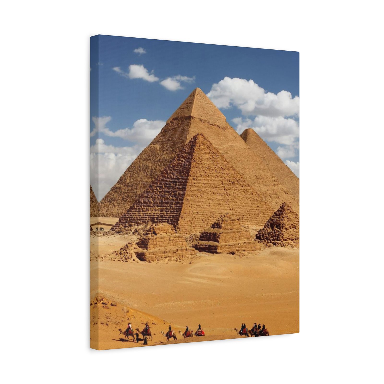 Desert Pyramid Canvas Art - Wall Decor, Egyptian Home Decor, Office Wall Art, Unique Gift, Nature Landscape Print - Image 3