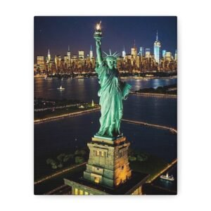 Statue of Liberty Canvas Art, New York Skyline Décor, Unique Home Gift, Tourist Souvenir, Wall Art for Living Room