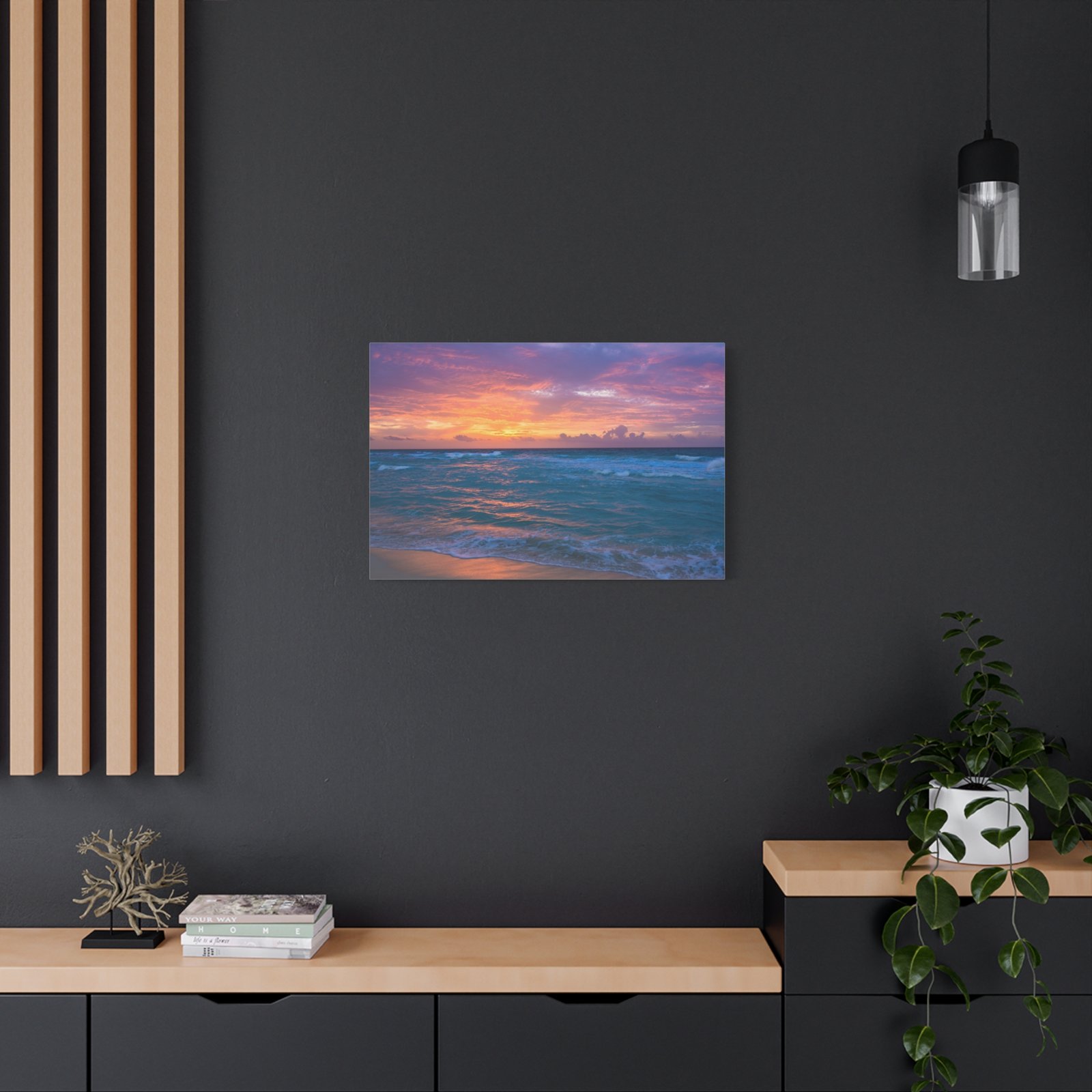 Beach Sunset Wall Art Canvas Print, Ocean Decor, Seascape Art Piece, Coastal Home Decor, Gift for Beach Lovers - Image 7