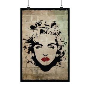 Vintage Wall Art Poster - Matte Vertical Posters, Home Decor, Gift for Art Lovers, Retro Style, Celebrity Wall Art, Room Decoration