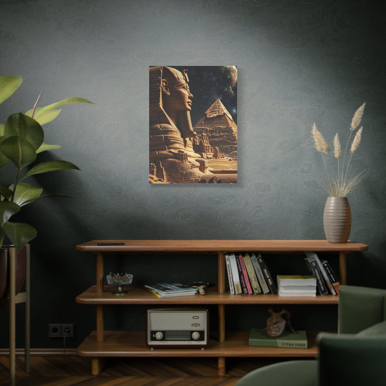 Vintage Egyptian Canvas Art - Wall Decor, Pyramid Print, Home Decor, Unique Gift, Bohemian Style, Bedroom Art - Image 10