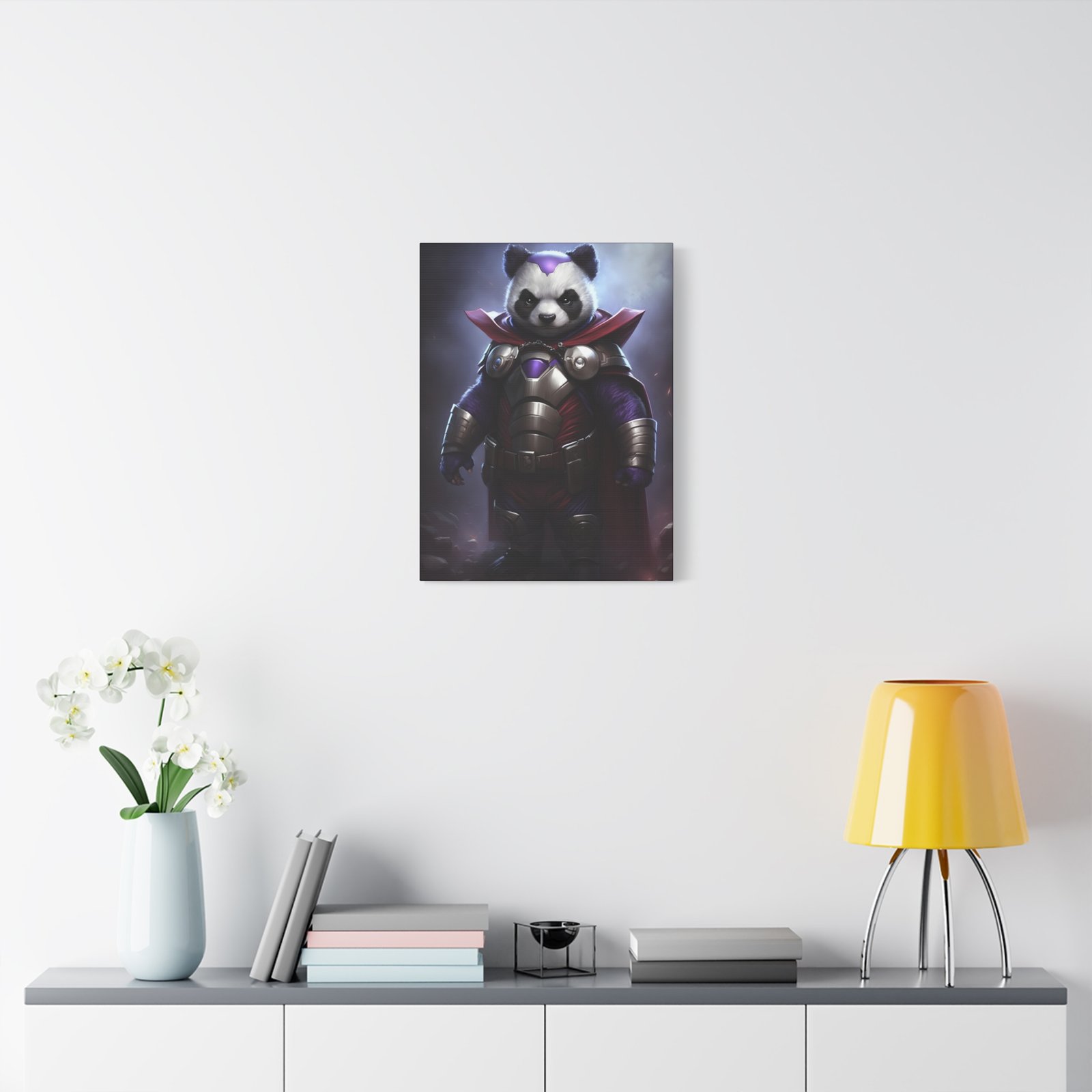 Superhero Panda Canvas Art, Playful Wall Decor, Kids Room, Nursery Artwork, Fun Gift, Animal Lover - Image 2