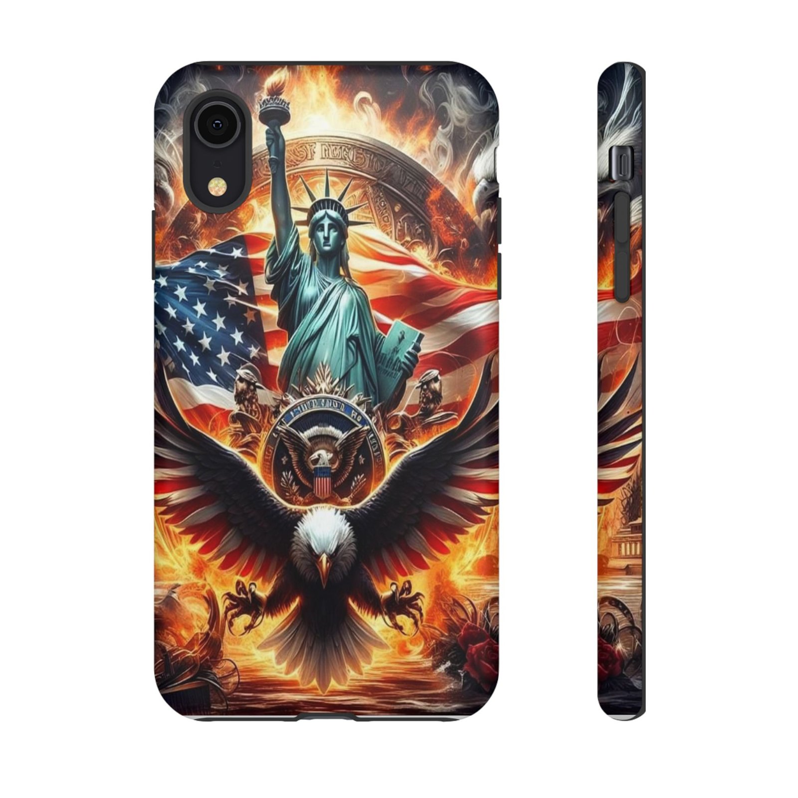 Patriotic Phone Case - Tough Cases with American Eagle and Statue of Liberty, USA Pride Case, Independence Day Gift, Customizable Accessory - Image 8