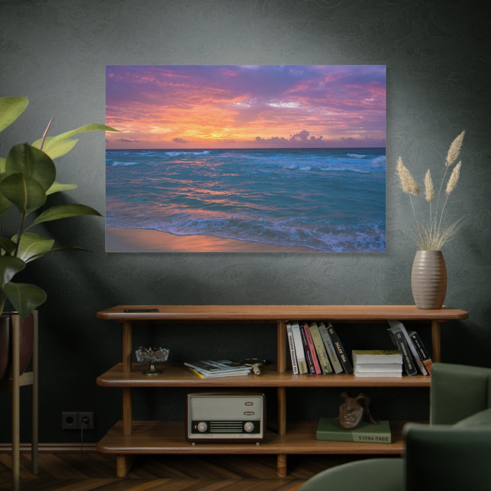 Beach Sunset Wall Art Canvas Print, Ocean Decor, Seascape Art Piece, Coastal Home Decor, Gift for Beach Lovers - Image 8
