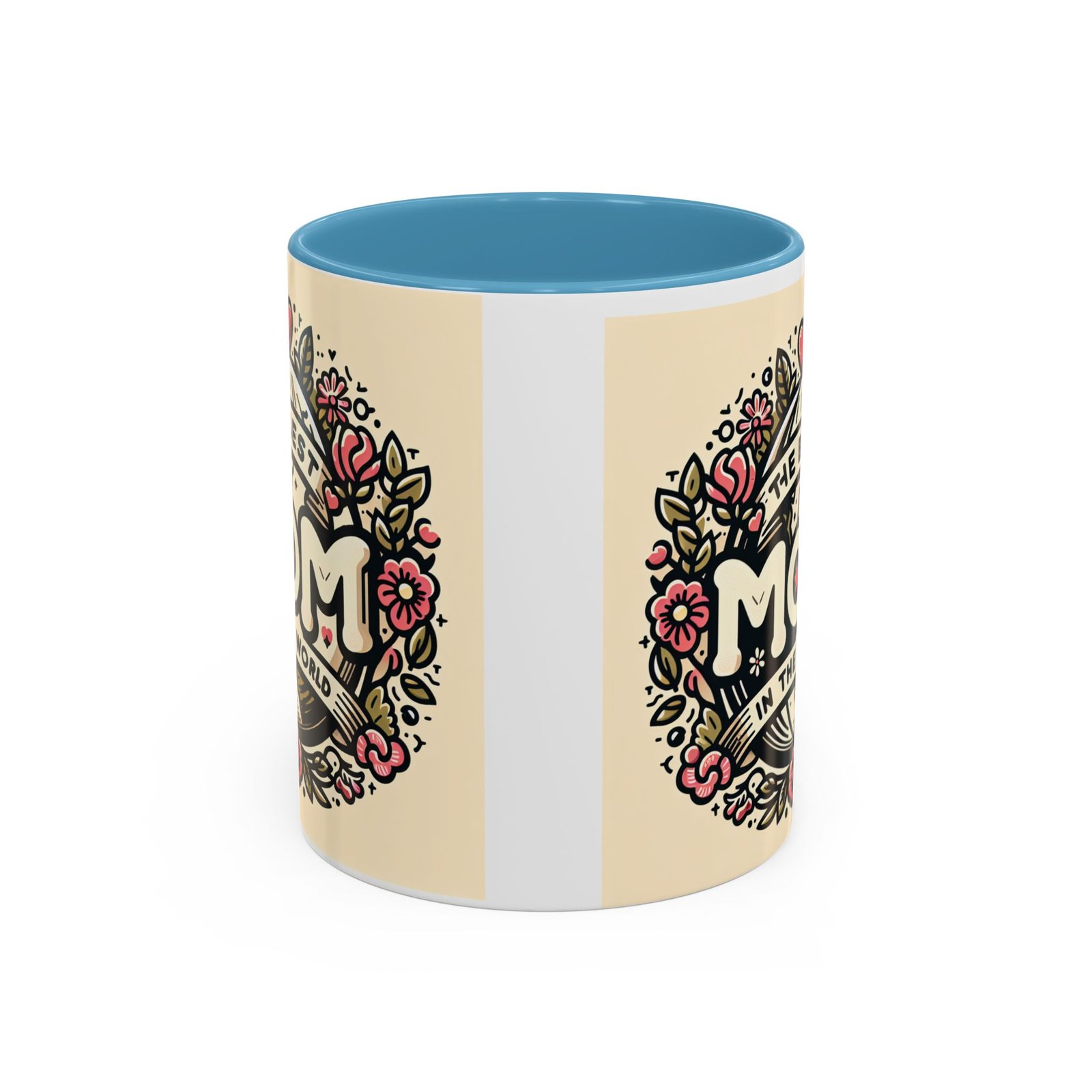 Floral Mom Coffee Mug - The Best Mom in the World, Gift for Mom, Mother's Day, Coffee Lover, Tea Mug, Floral Decor - Image 5