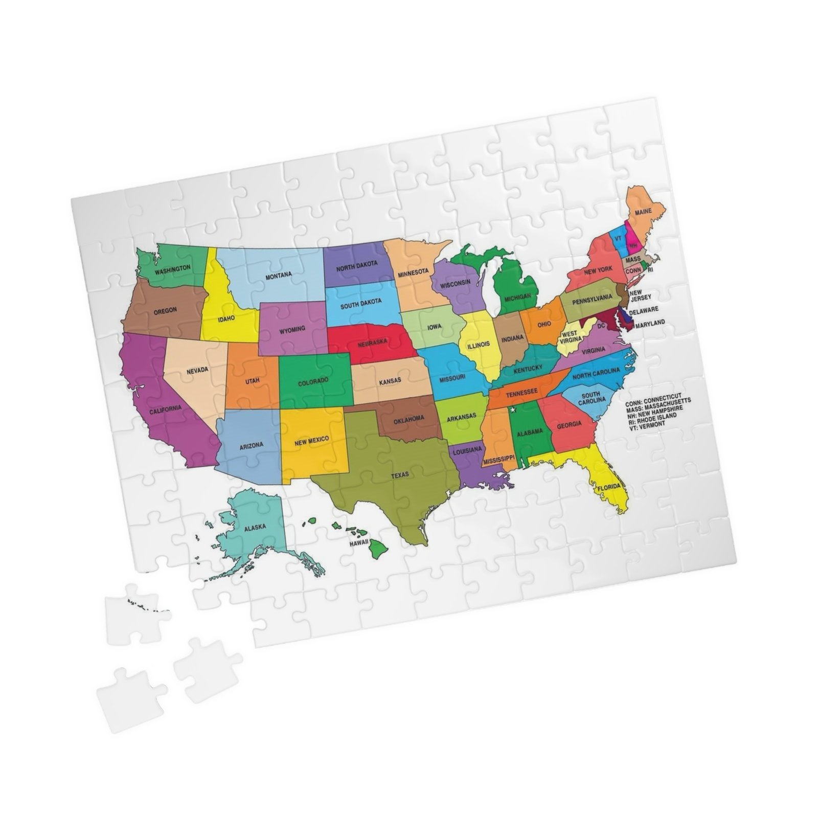 United States Map Puzzle - Educational Family Game, Fun Activity, Unique Gift for Kids and Adults, Perfect for Family Game Night, Home Decor - Image 5