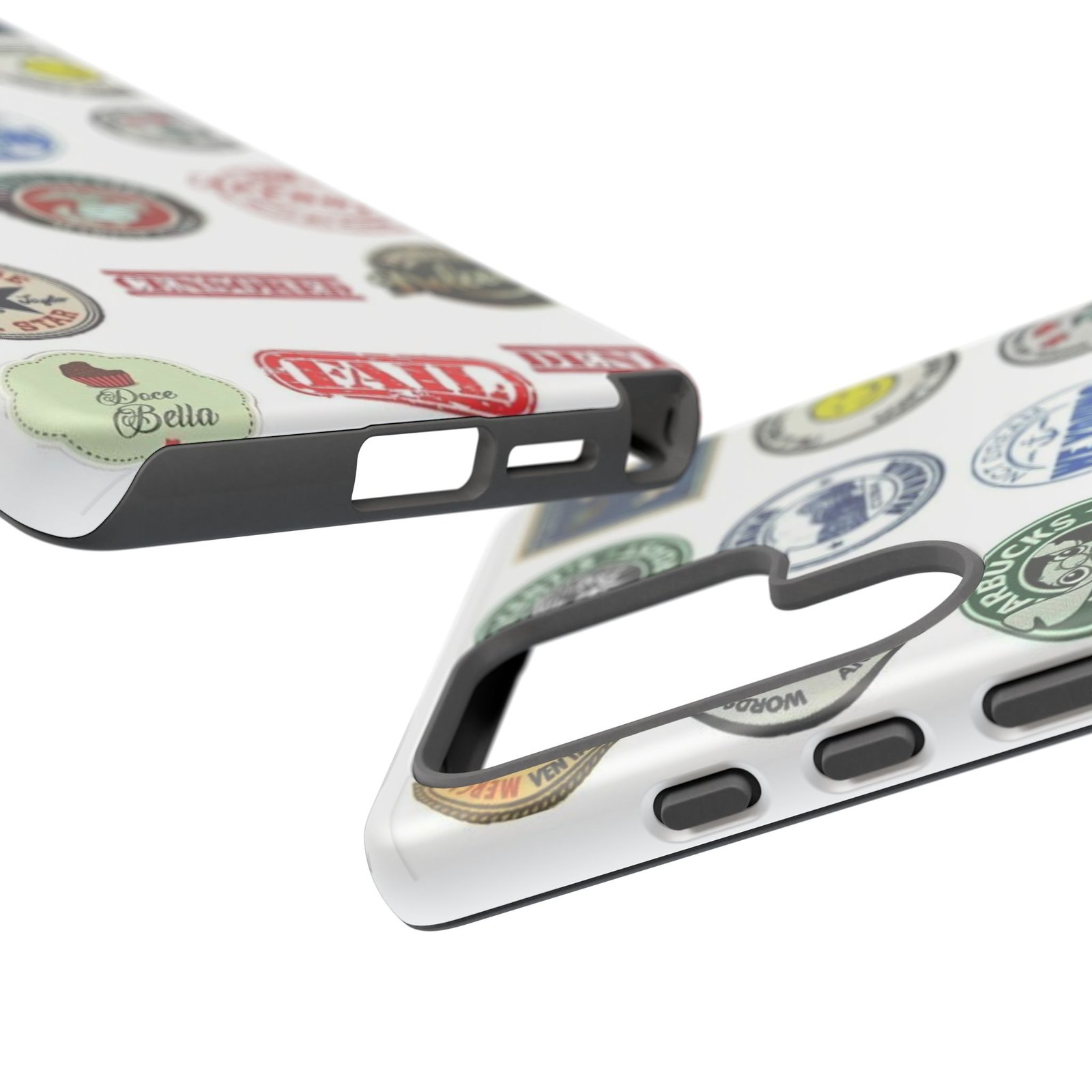 Vintage Patch Phone Case, Tough Cases, Retro Design, Unique Gifts for Coffee Lovers, Fun Cell Phone Cover, Hipster Accessory - Image 174