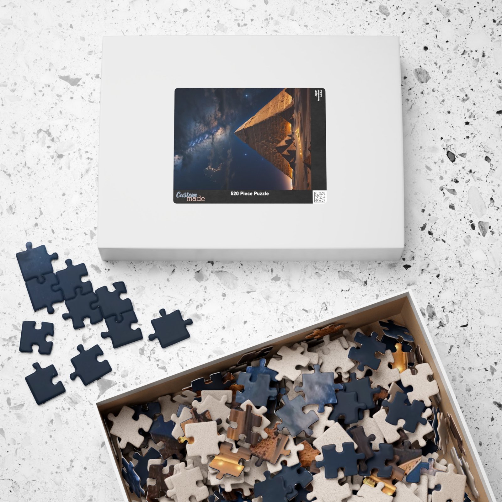 Majestic Pyramid Puzzle - 110, 252, 520, 1014-piece, Ancient Egypt Gift, Jigsaw Fun, Family Activity, Home Decor - Image 7