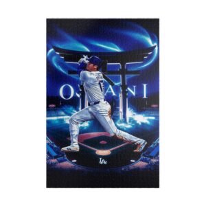 Baseball Puzzle Art featuring Shohei Ohtani, Sports Gift, Home Decor, Collectible for Fans, Family Activity