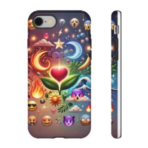 Vibrant Emoji Phone Case - Tough Cases for Expressive Personalities, Colorful Smartphone Accessories, Fun Gift Idea, Unique Tech Decor,