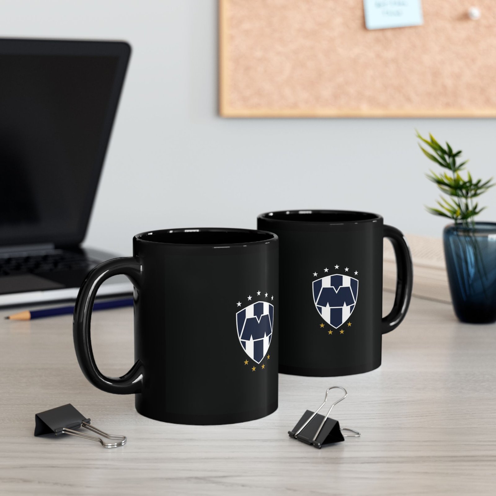 Rayados Monterrey Crest Black Coffee Mug — Soccer Fan 11oz/15oz - Image 7