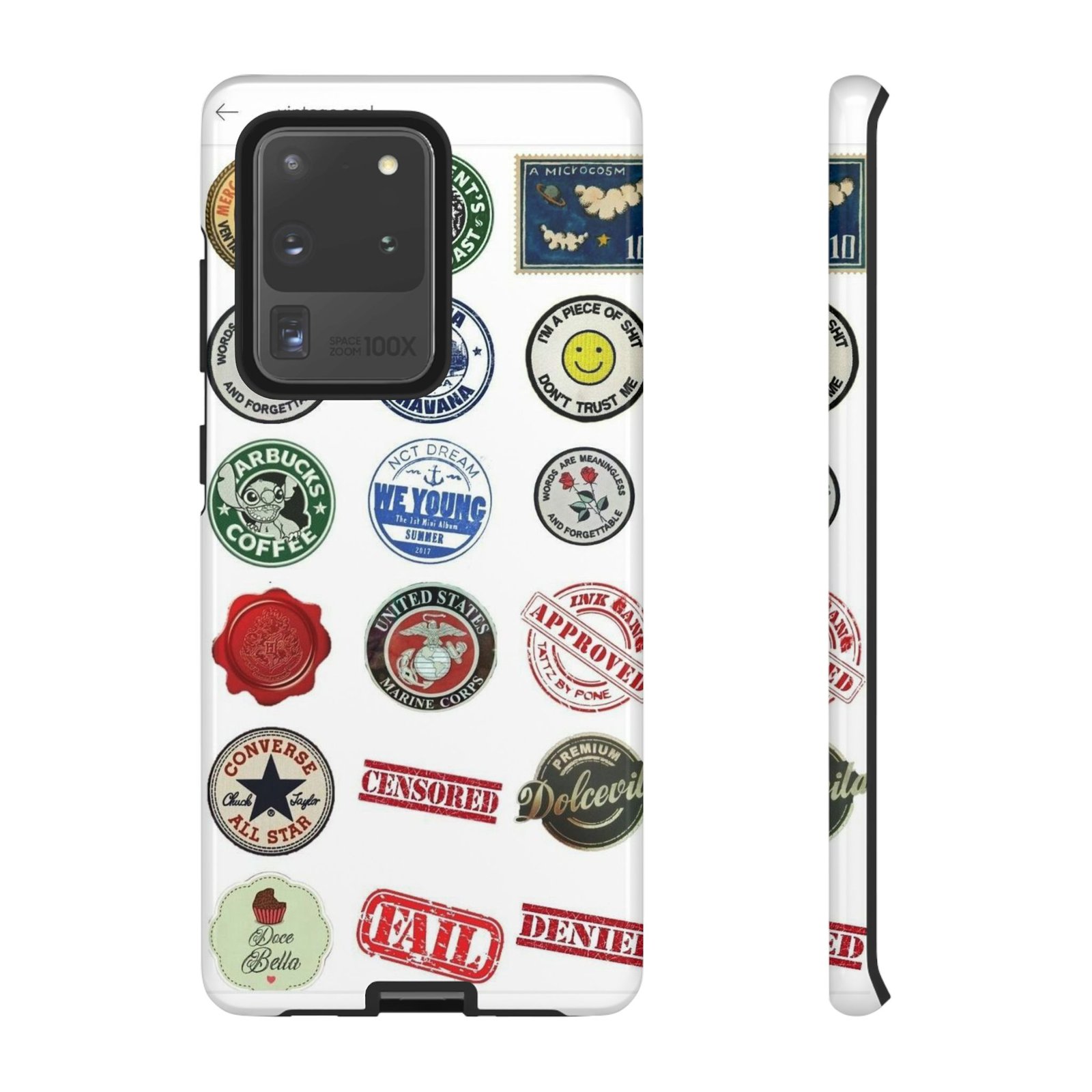 Vintage Patch Phone Case, Tough Cases, Retro Design, Unique Gifts for Coffee Lovers, Fun Cell Phone Cover, Hipster Accessory - Image 5