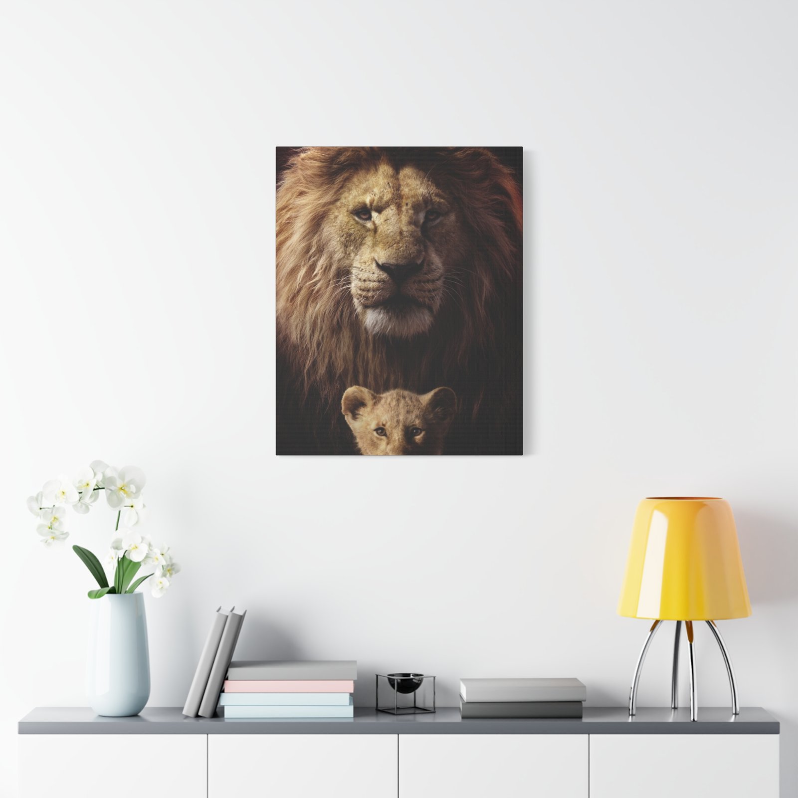 Majestic Lion Canvas Art, Gallery Wall Decor, Wild Animal Print, Safari Home Decor, Gift for Nature Lovers, Unique Art Piece - Image 3