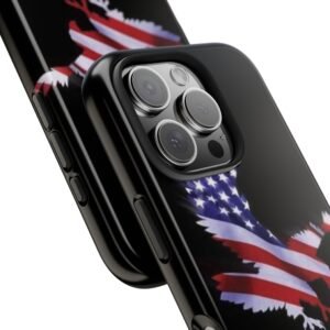 American Flag Tough Phone Cases, Patriotic USA Flag Colors, Protective Phone Covers, Military Style Phone Cases, Flag Print Phone