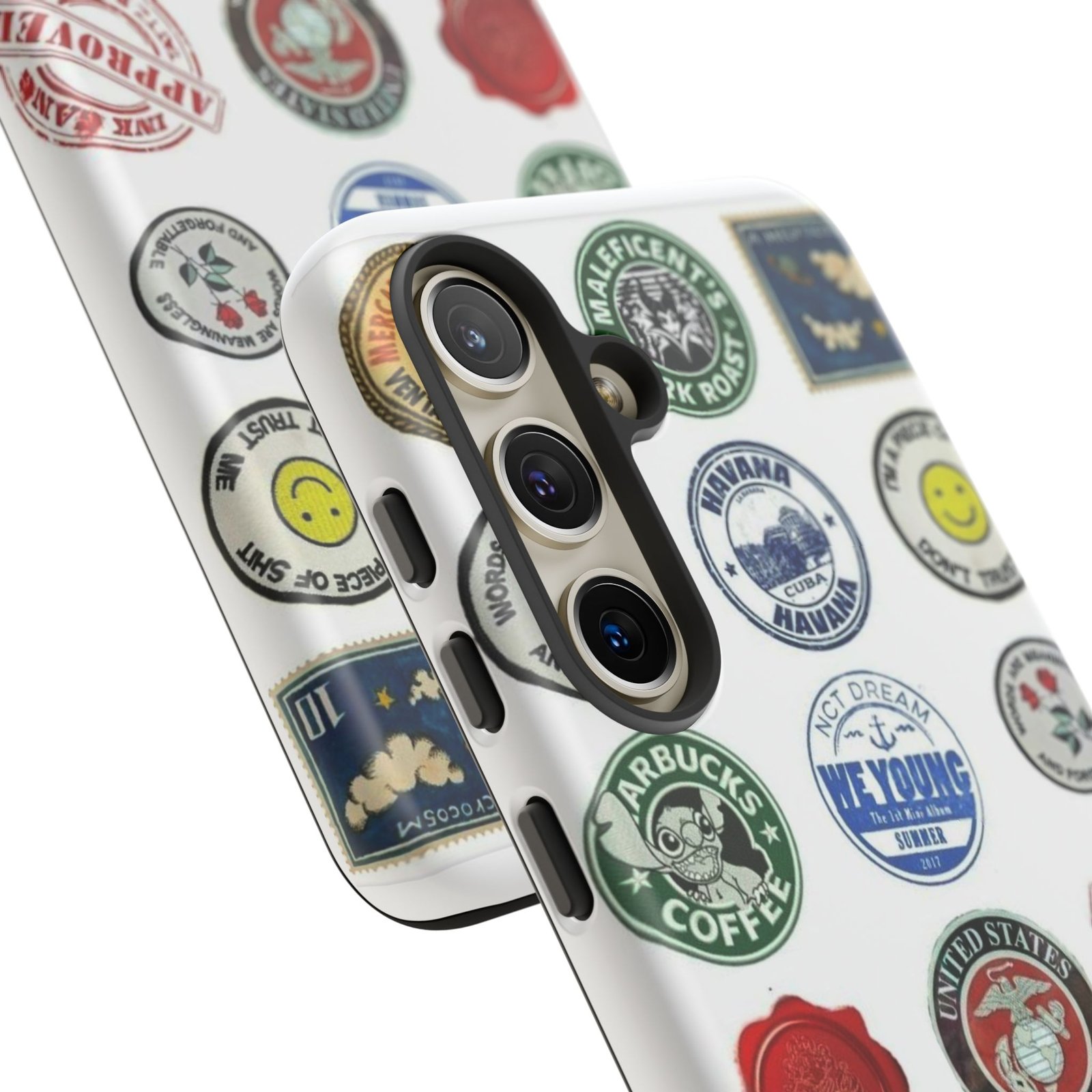 Vintage Patch Phone Case, Tough Cases, Retro Design, Unique Gifts for Coffee Lovers, Fun Cell Phone Cover, Hipster Accessory - Image 121