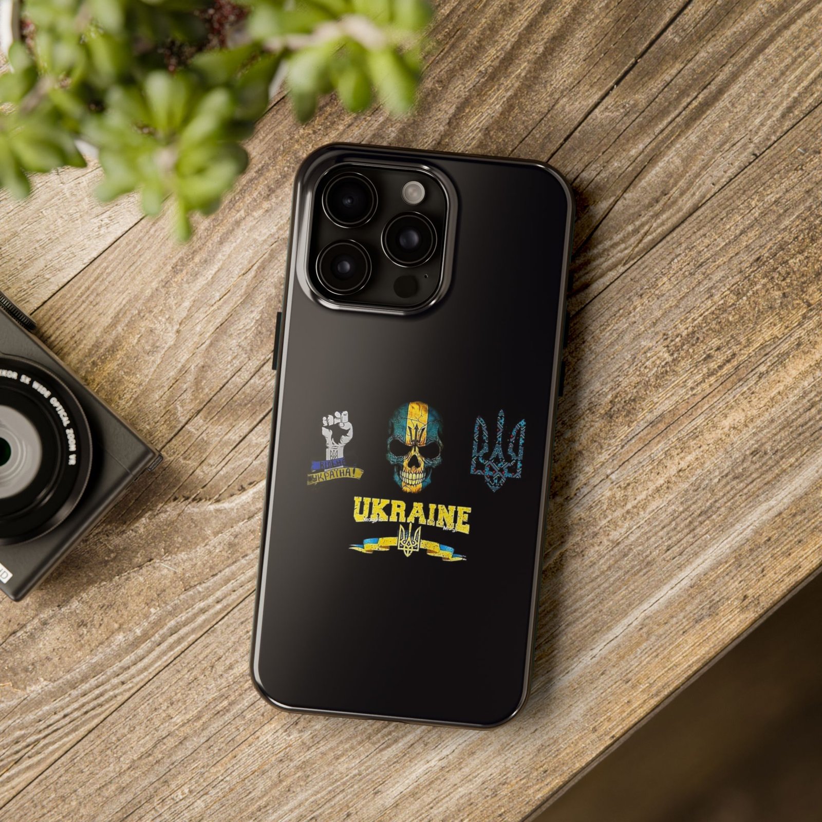 Flag Ukraine Flag Tough Phone Case, Protective Ukranian Flag Phone Cover, Strong Phone Case for Ukraine Lovers, Durable Leaf Phone Case - Image 2