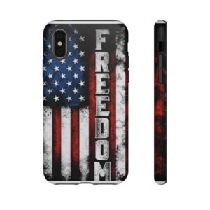 Copy of Patriotic Phone Case - Freedom Design, USA Flag, Tough Cases, Gift for Veterans, Independence Day, Red White Blue