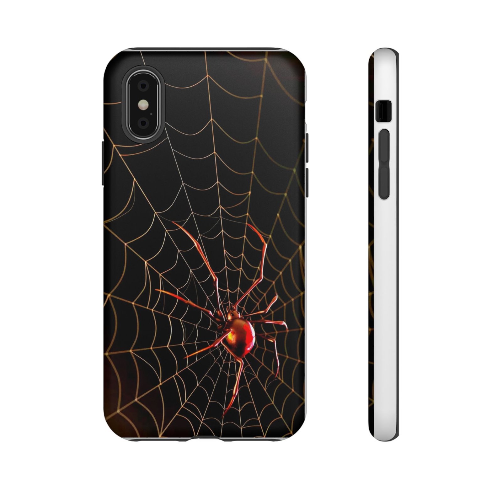 Spider Web Phone Case, Tough Phone Cover for Bug Lovers, Spooky Gift for Halloween, Unique Cellphone Accessory, Creepy Aesthetic - Image 6