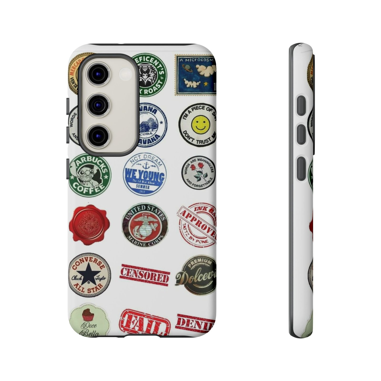 Vintage Patch Phone Case, Tough Cases, Retro Design, Unique Gifts for Coffee Lovers, Fun Cell Phone Cover, Hipster Accessory - Image 81