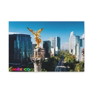CDMX, Cd Mexico, Cityscape Wall Art Print, Vibrant Mexico Canvas Decoration, Travel Lovers Gift, Modern Home Decor, Decorative Wall Hanging