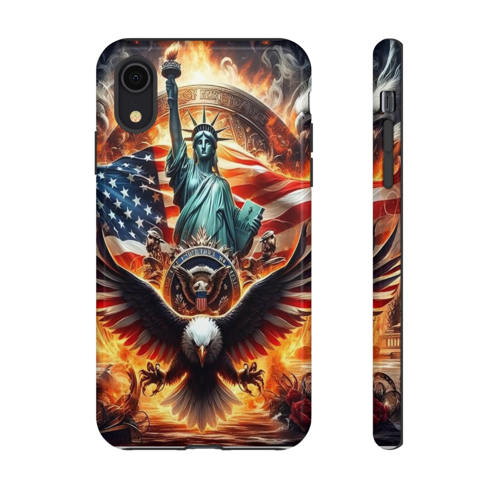 Patriotic Phone Case - Tough Cases with American Eagle and Statue of Liberty, USA Pride Case, Independence Day Gift, Customizable Accessory - Image 7