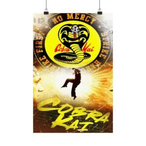Cobra Kai Matte Vertical Posters | Martial Arts Decor, Vintage Wall Art, Home Theater, Gifts for Fans, Movie Room Decor