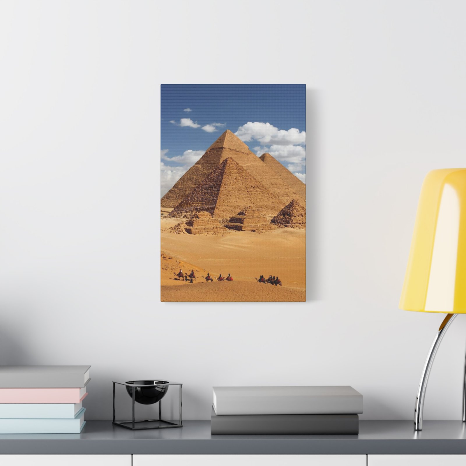 Desert Pyramid Canvas Art - Wall Decor, Egyptian Home Decor, Office Wall Art, Unique Gift, Nature Landscape Print - Image 4