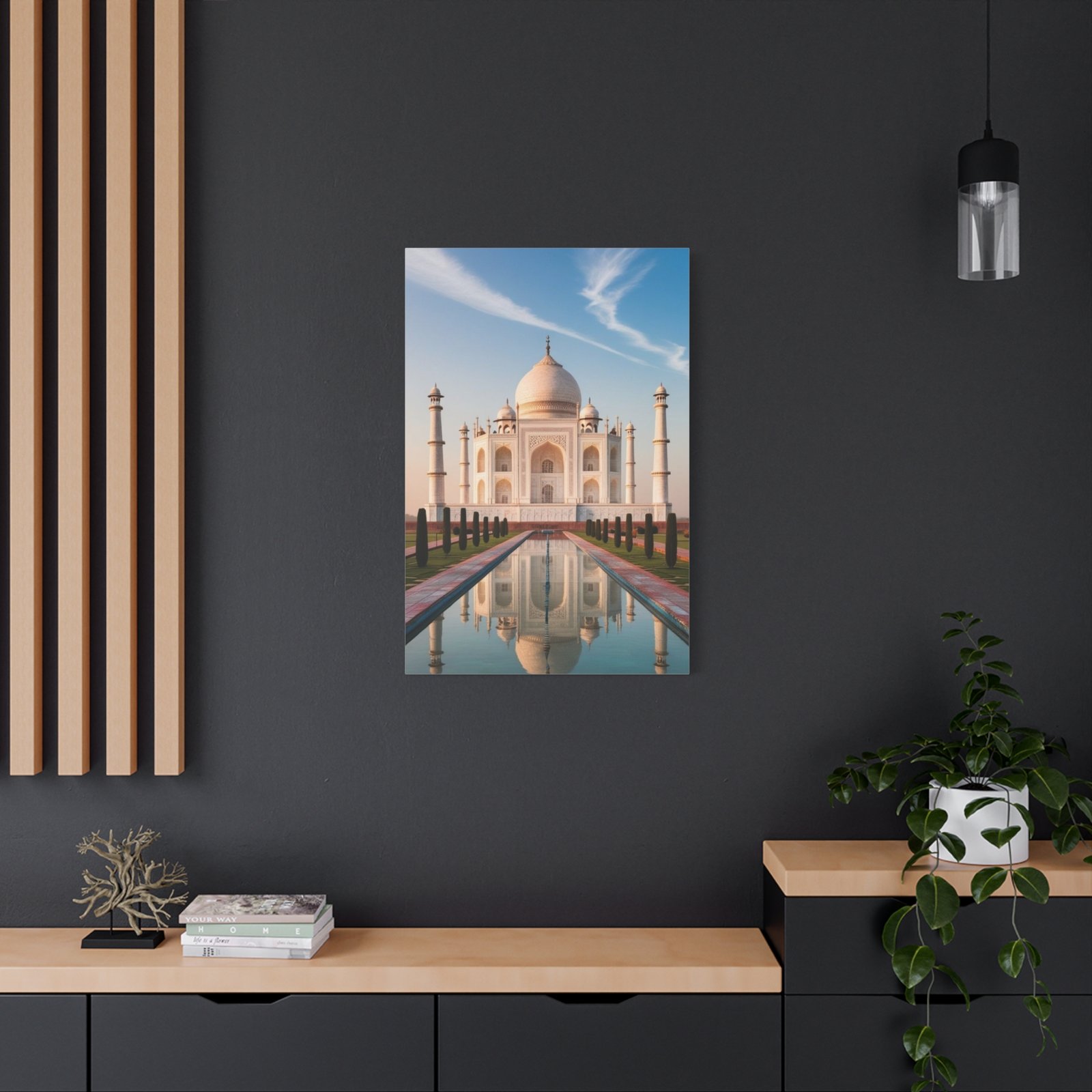 Elegant Taj Mahal Canvas Print, Home Decor Art, Wall Art for Living Room, Gift for Art Lovers, Unique Home Decoration - Image 8