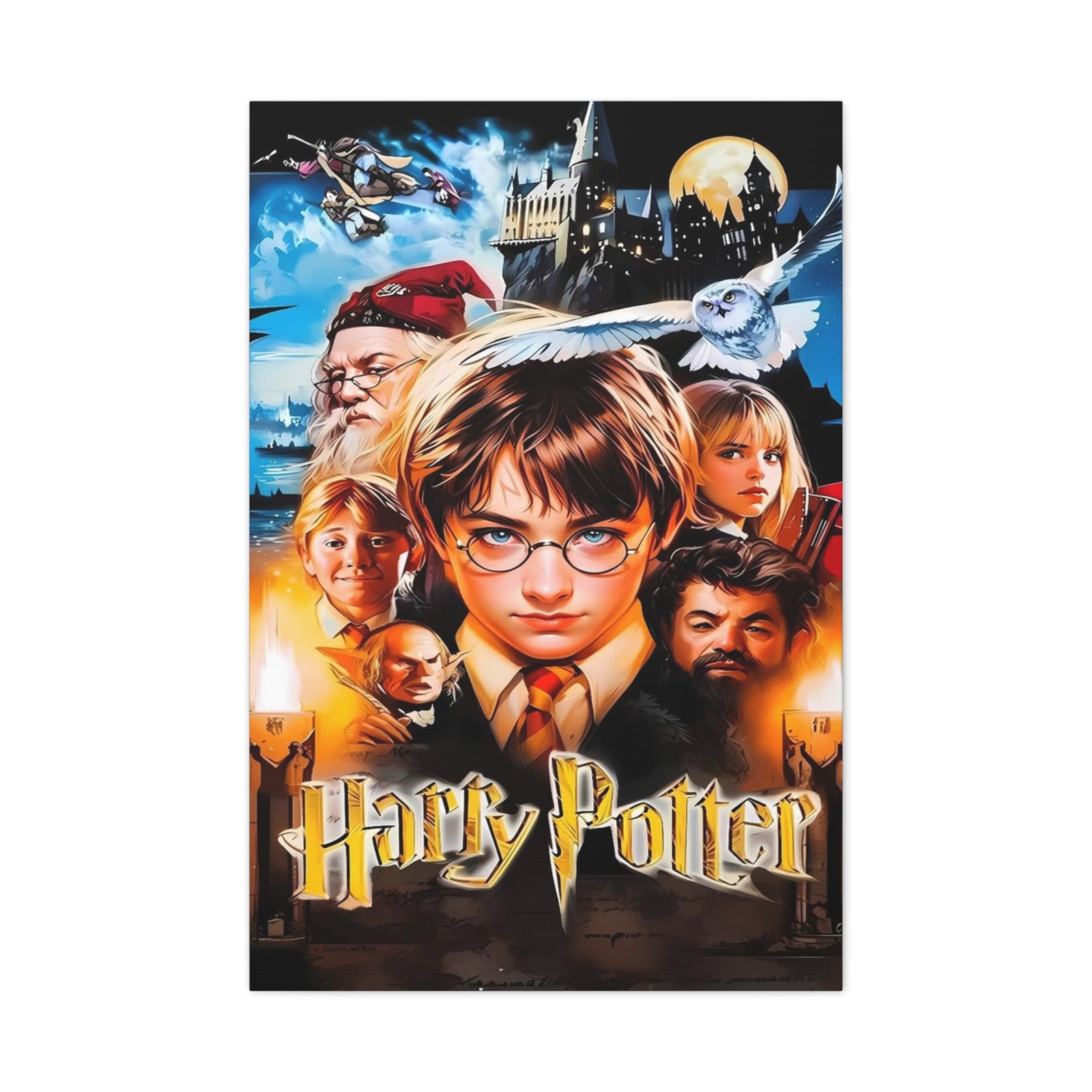 Harry Potter Canvas Print, Magical Wall Art, Wizard Room Decor, Harry Potter Gift, Kids Room Wall Art, Movie Poster Canvas - Image 2