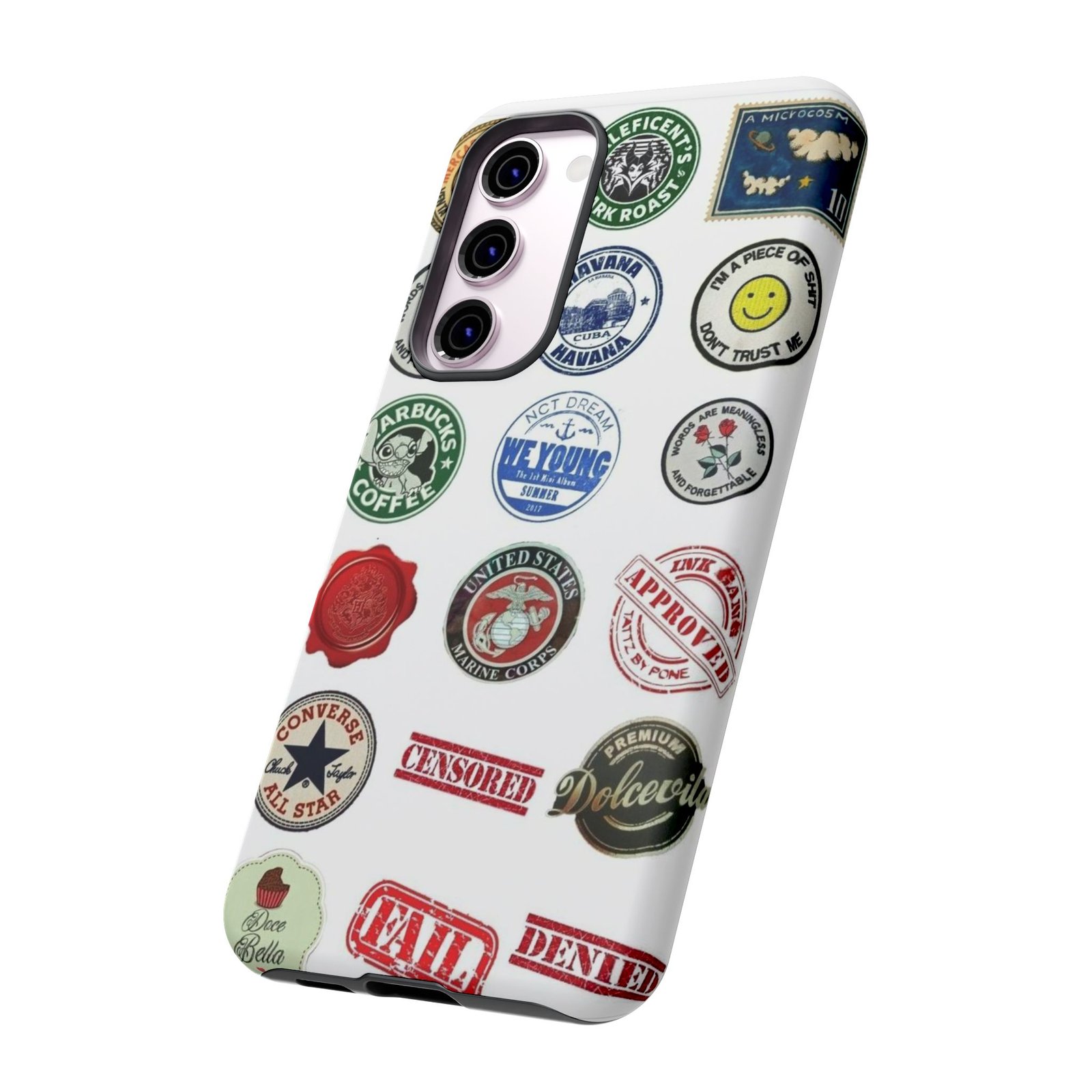 Vintage Patch Phone Case, Tough Cases, Retro Design, Unique Gifts for Coffee Lovers, Fun Cell Phone Cover, Hipster Accessory - Image 90