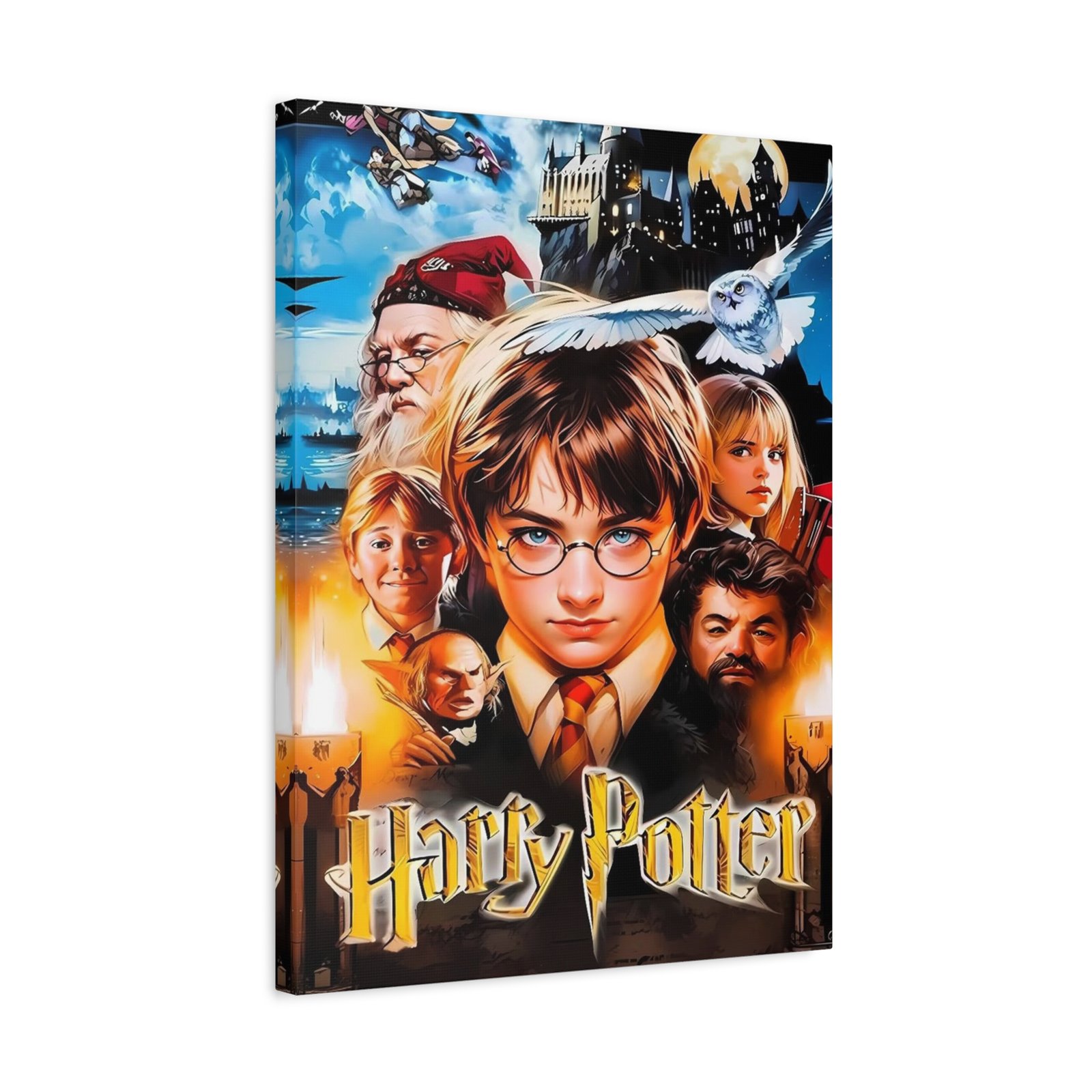 Harry Potter Canvas Print, Magical Wall Art, Wizard Room Decor, Harry Potter Gift, Kids Room Wall Art, Movie Poster Canvas - Image 3
