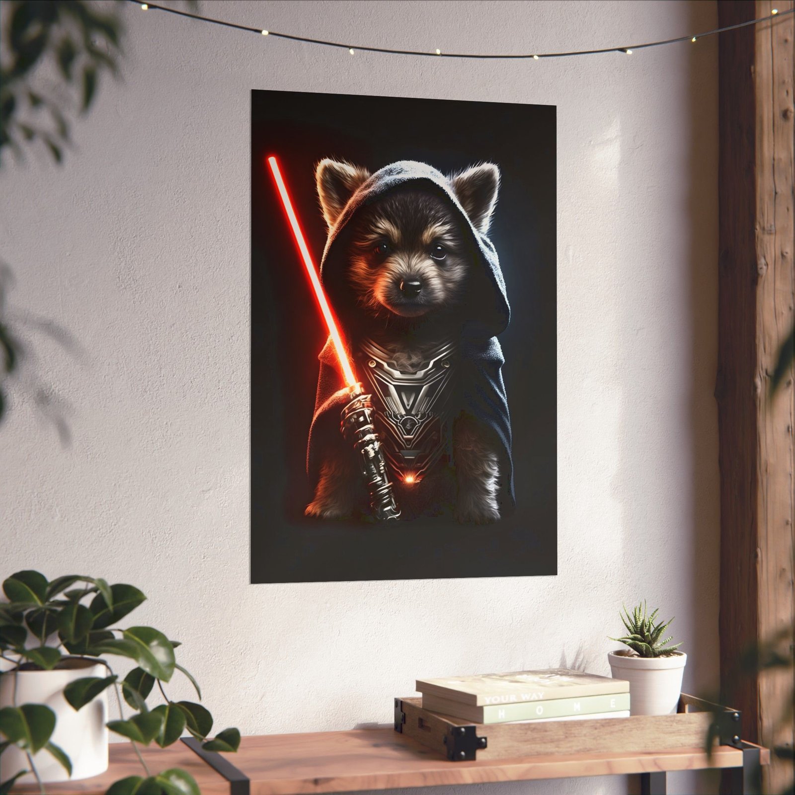 Jedi Master Cosmic Puppy Poster, Dog Lovers Art, Star Wars Decor, Cute Wall Art, Geeky Home Decor, Pet Lover Gift - Image 6