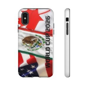 World Cup 2026 Phone Case, Tough Cases for Sports Fans, Soccer Lover Gift, Customizable Mobile Cover, National Pride Accessories