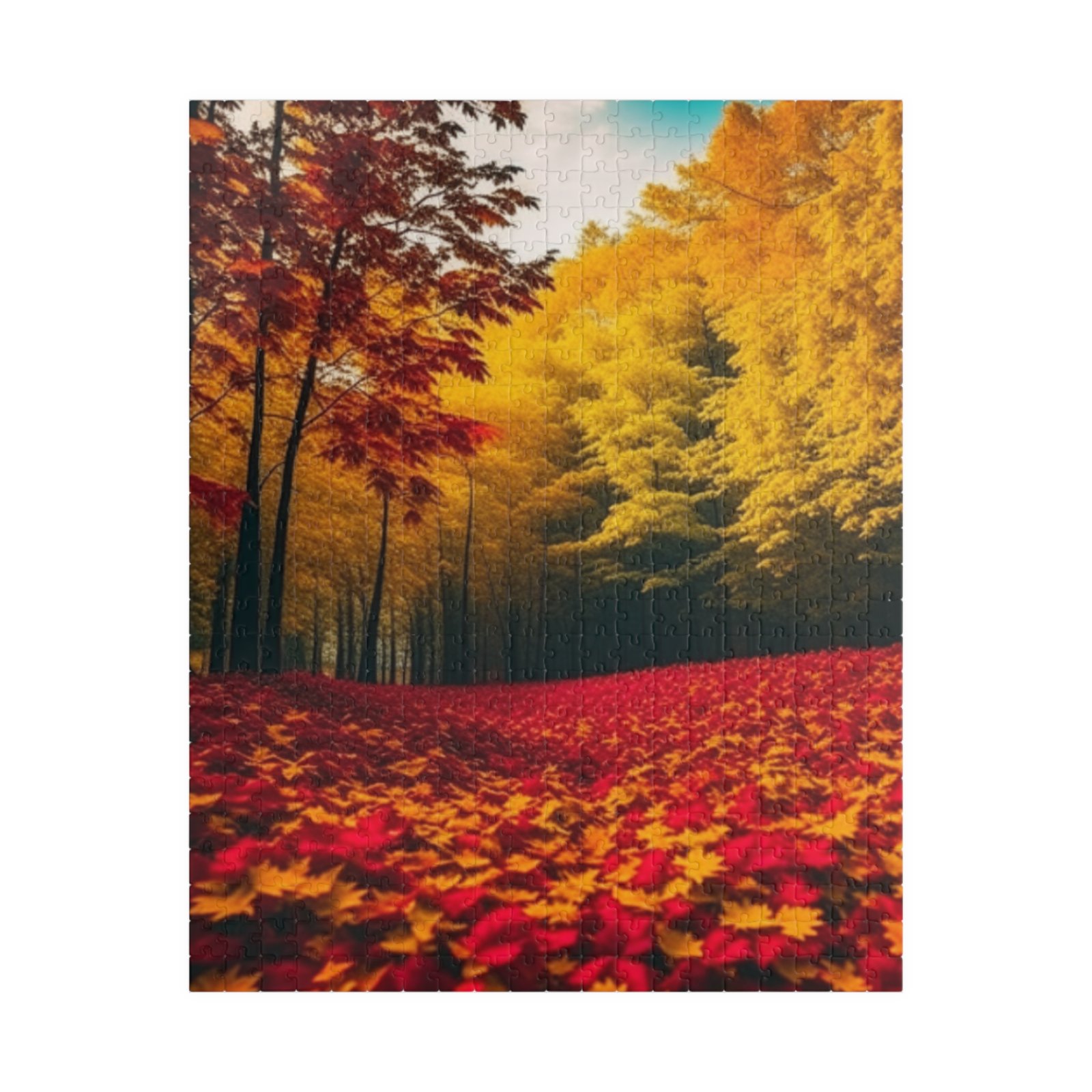 Autumn Forest Puzzle (110, 252, 520, 1014-piece) - Cozy Vibes, Great Gift for Nature Lovers, Relaxation, Family Time, Fall Decor - Image 2