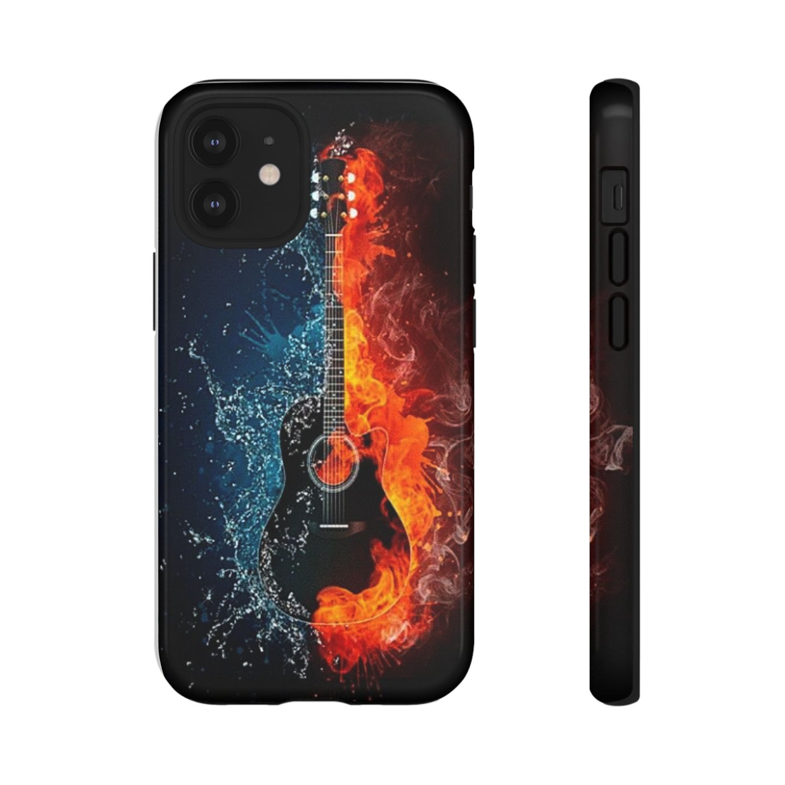 Fiery Guitar Phone Case - Artistic Protector, Music Lover Gift, Vibrant Accessory for Artists and Musicians, Personalized Tech Item, Unique