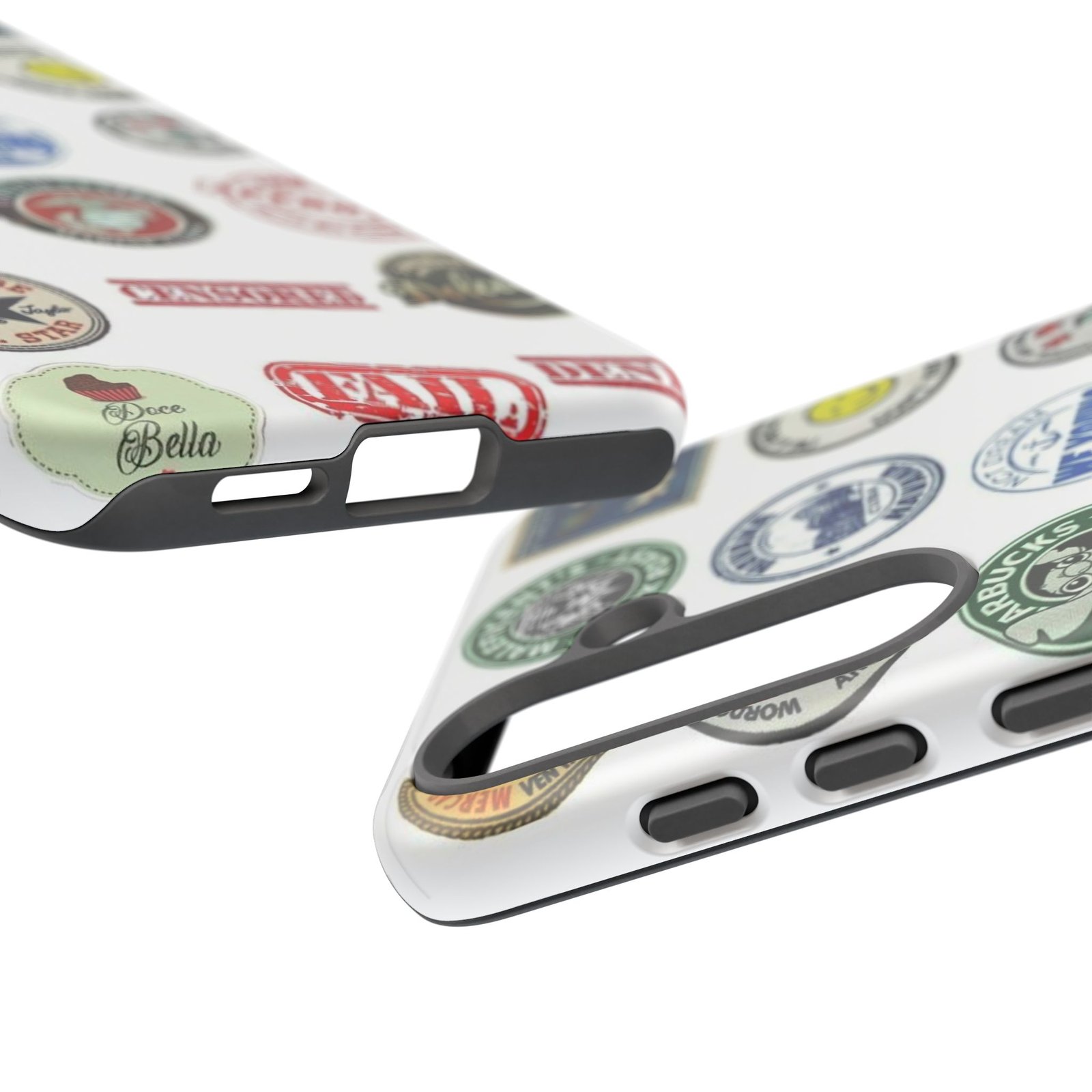 Vintage Patch Phone Case, Tough Cases, Retro Design, Unique Gifts for Coffee Lovers, Fun Cell Phone Cover, Hipster Accessory - Image 158