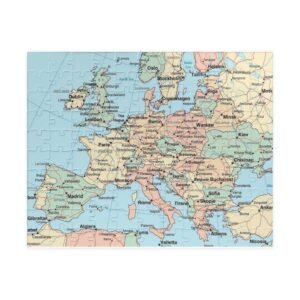 European Map Puzzle - Fun & Educational, Perfect for Family Game Night, Geography Lovers, Unique Gift Idea