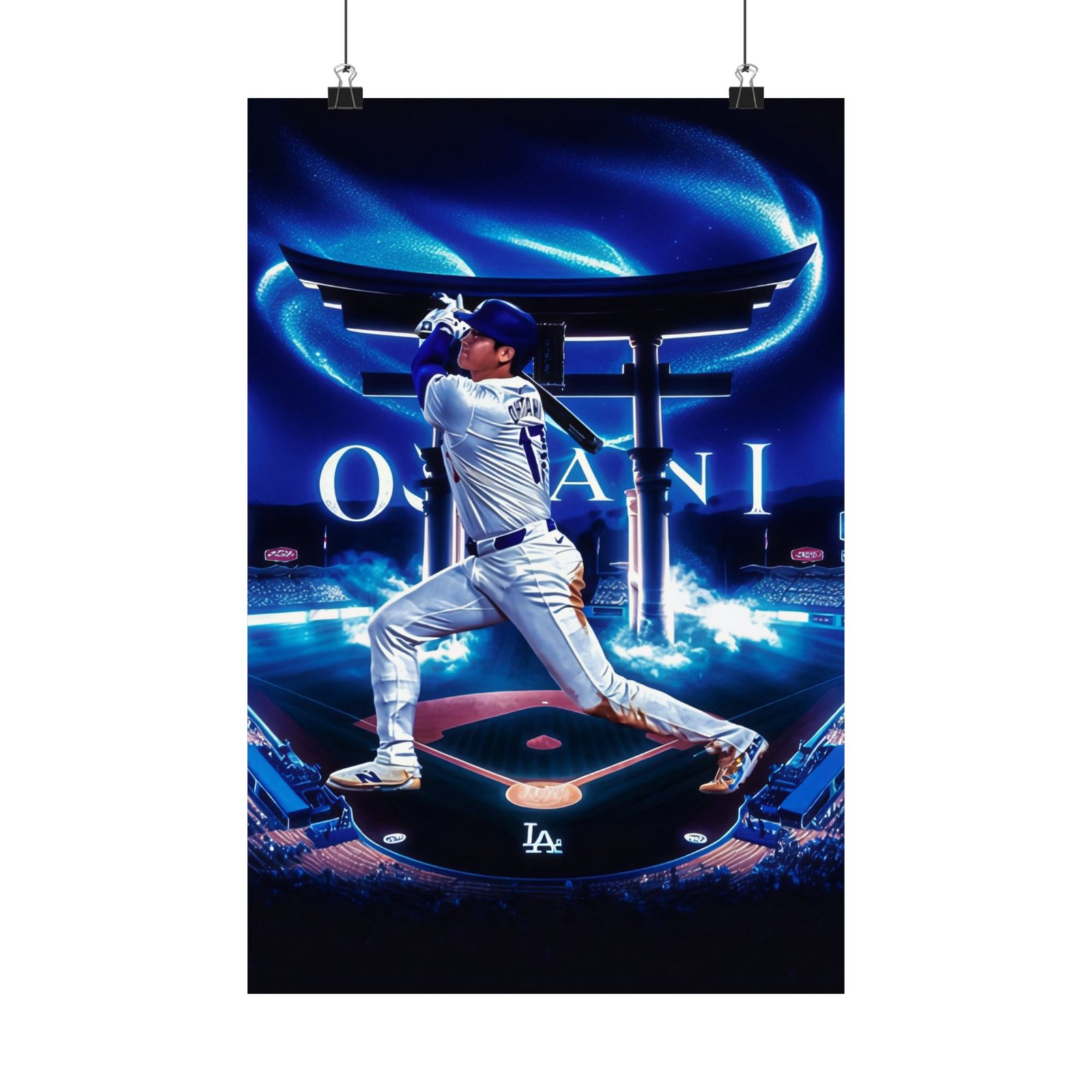 Sport Poster Art - Shohei Ohtani Wall Decor, Athletic Fan Art, Unique Gift for Sports Lovers, Boys Room Decoration, Baseball Gift