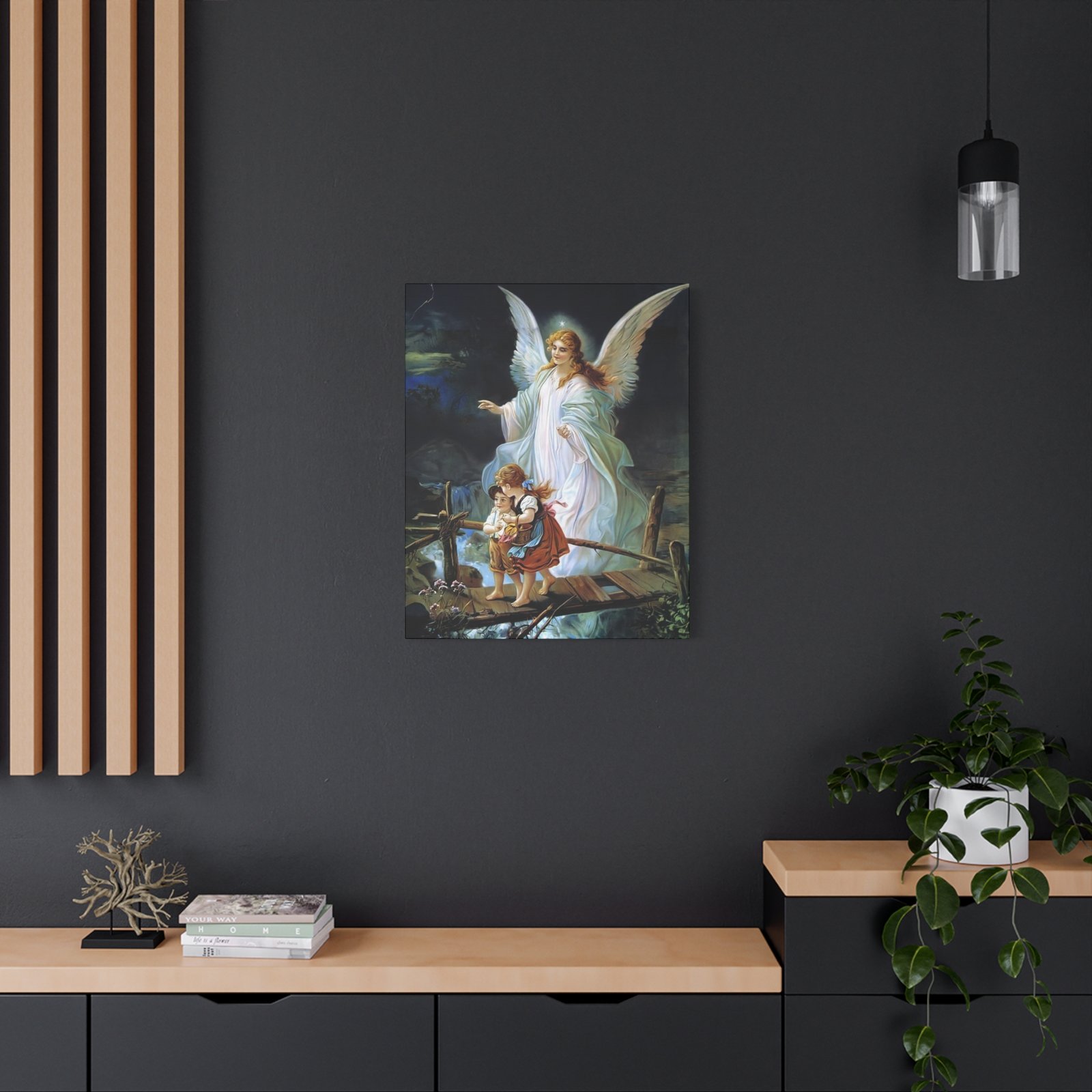 Angel Guardian Canvas Print, Spiritual Wall Art, Ethereal Home Decor, Inspirational Gift, Kid's Room Decor, Angel Art - Image 6