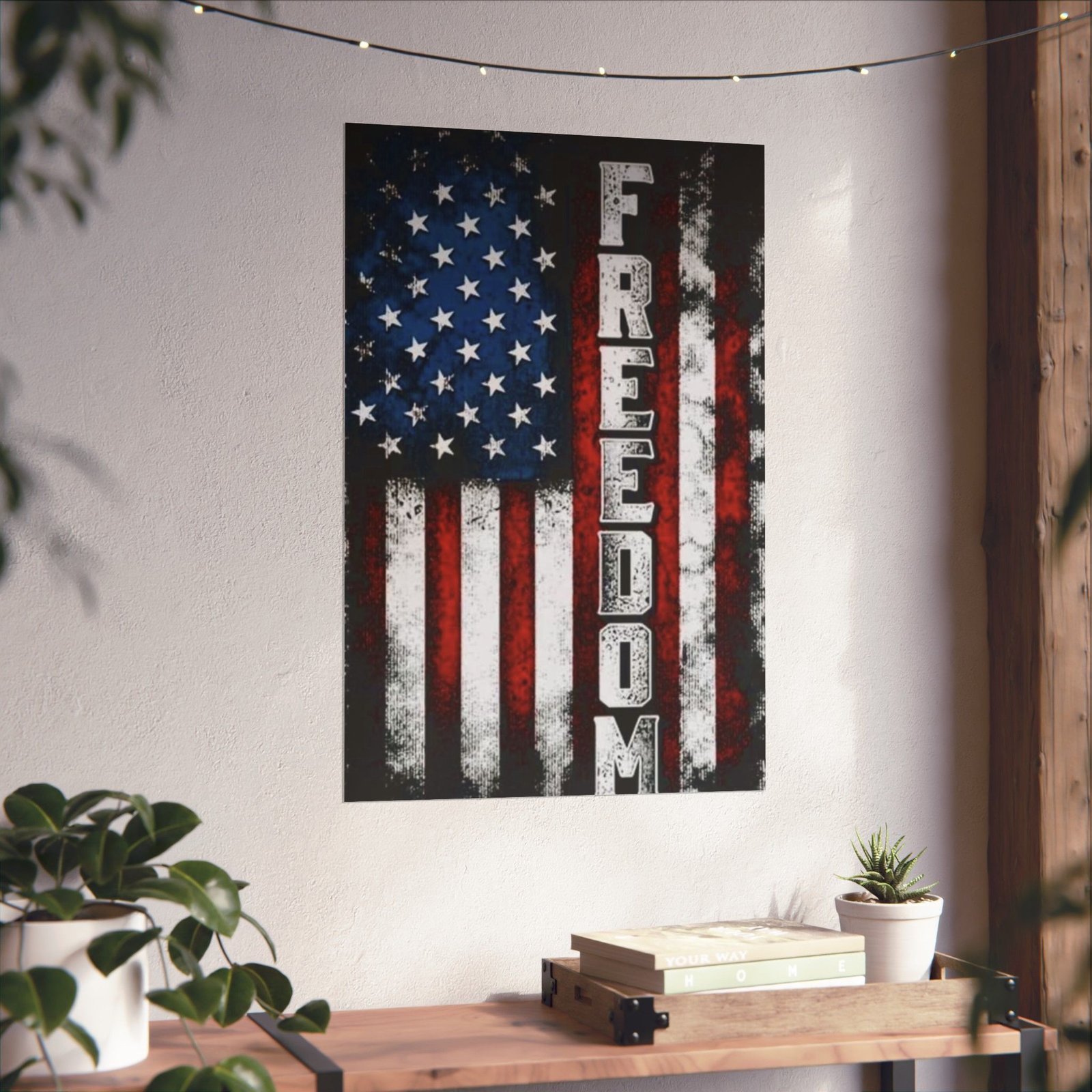Patriotic Freedom Wall Art Poster, American Flag Decor, Independence Day Gift, Veterans Day Decoration, USA Spirit Print - Image 7