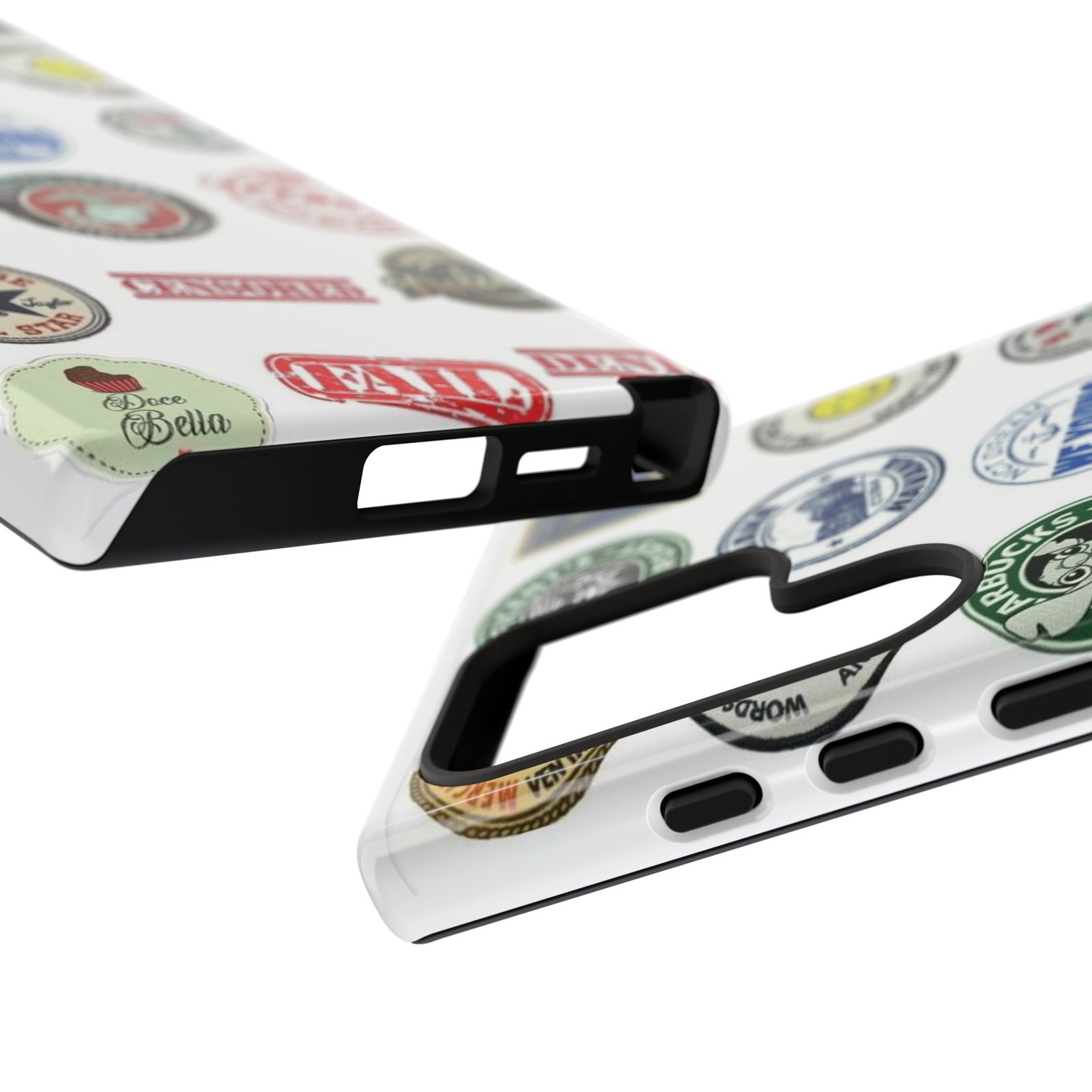 Vintage Patch Phone Case, Tough Cases, Retro Design, Unique Gifts for Coffee Lovers, Fun Cell Phone Cover, Hipster Accessory - Image 134