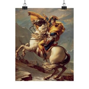 Napoleon Horse Matte Vertical Poster | Vintage Wall Art, Historical Decor, Classroom Art, Gift for History Lovers