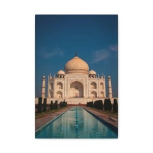 Taj Mahal Canvas Art Print, Elegant Home Decor, Gift for Art Lovers, Wall Art for Living Room, Travel Inspiration