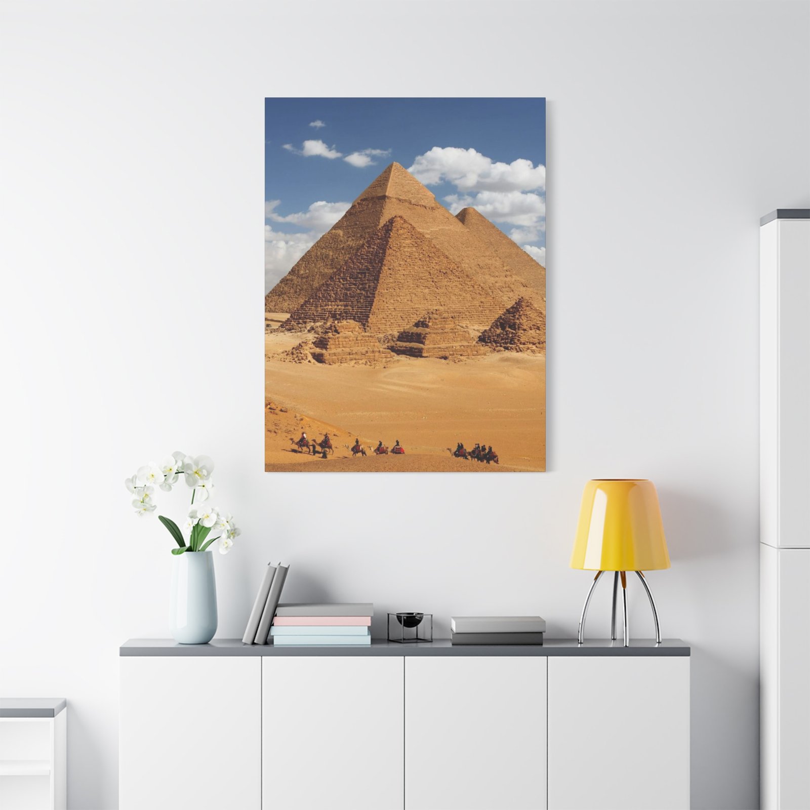 Desert Pyramid Canvas Art - Wall Decor, Egyptian Home Decor, Office Wall Art, Unique Gift, Nature Landscape Print - Image 6