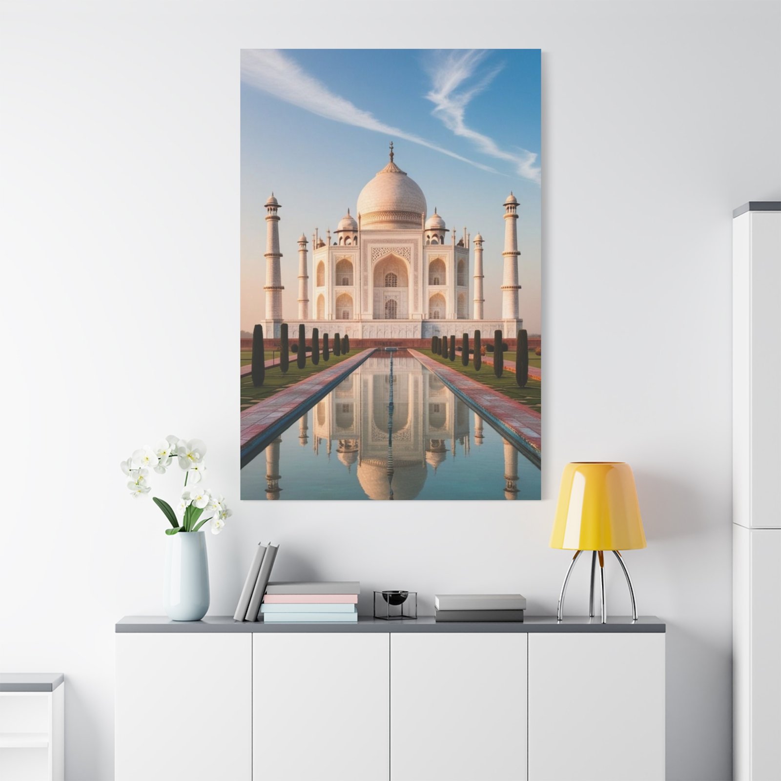 Elegant Taj Mahal Canvas Print, Home Decor Art, Wall Art for Living Room, Gift for Art Lovers, Unique Home Decoration - Image 5
