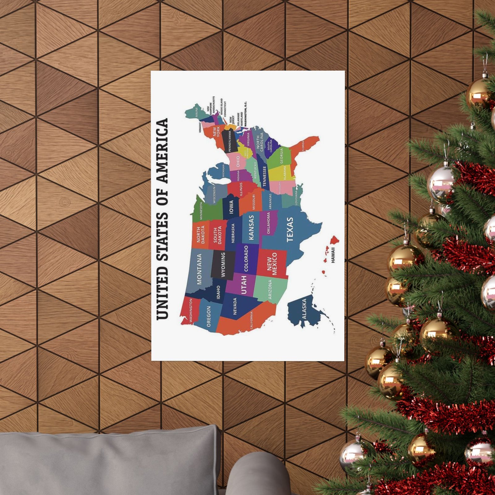 Interactive State Map Poster - Perfect for Home Decor, Educational Gift, Adventure Planning, Travel Enthusiasts, Wall Art - Image 4